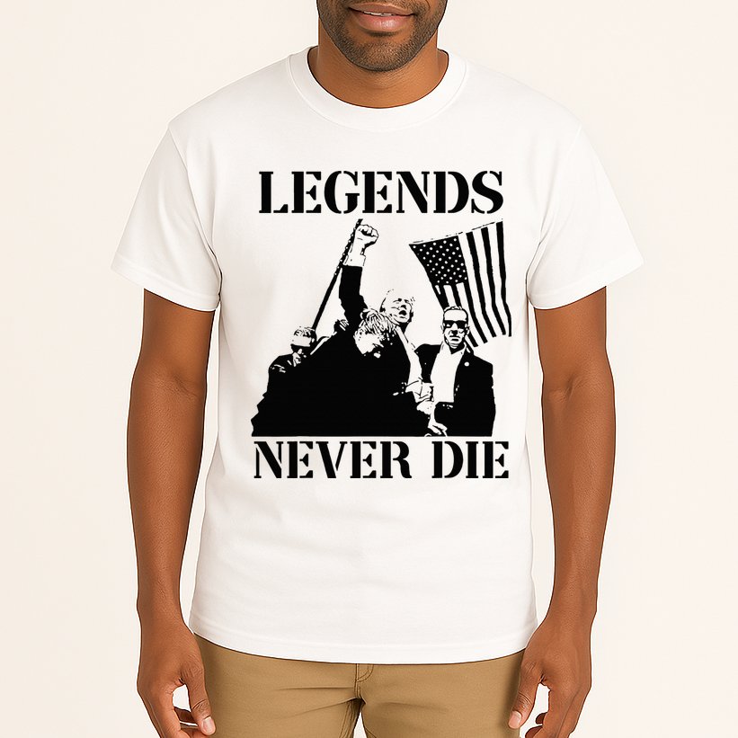 Legends Never Die Trump 2024 Pennsylvania Rally Patriot Tall T-Shirt