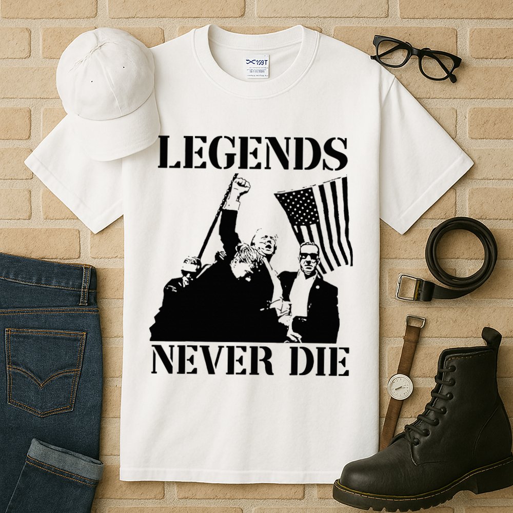 Legends Never Die Trump 2024 Pennsylvania Rally Patriot Tall T-Shirt