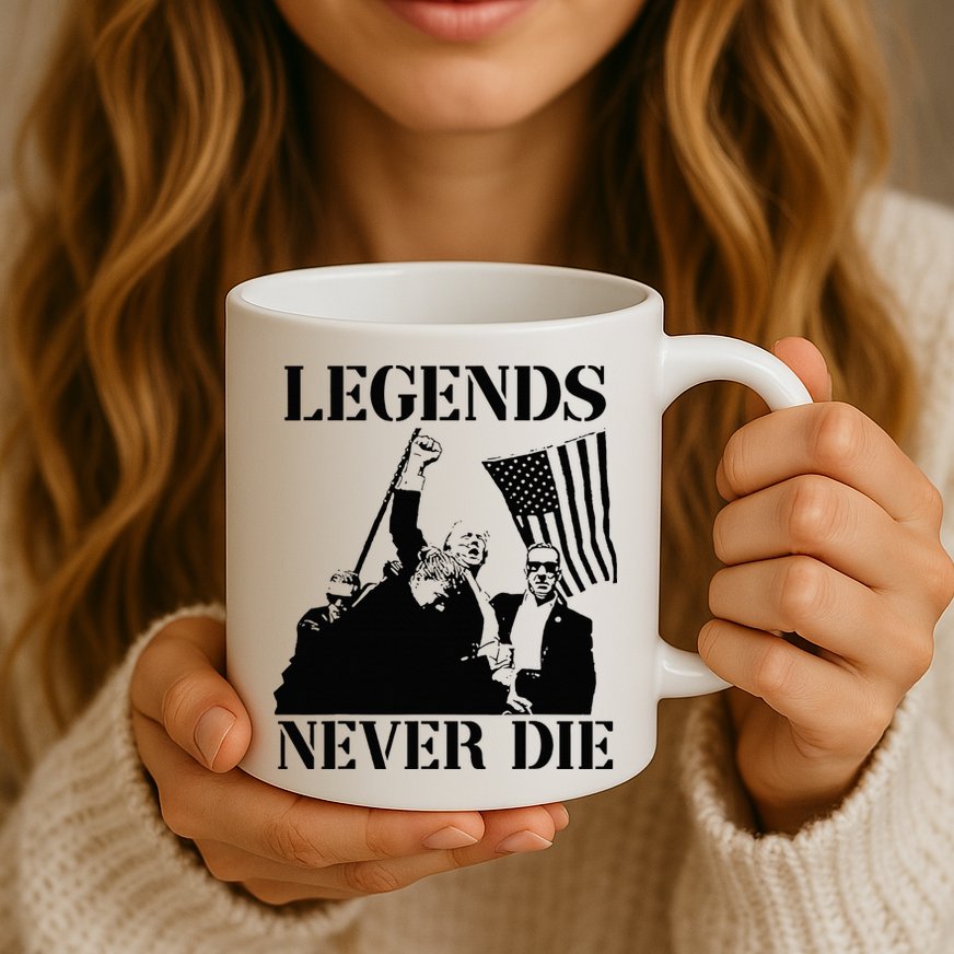 Legends Never Die Trump 2024 Pennsylvania Rally Patriot Mug