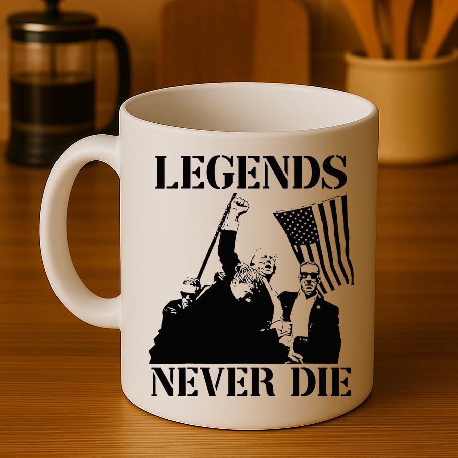 Legends Never Die Trump 2024 Pennsylvania Rally Patriot Mug