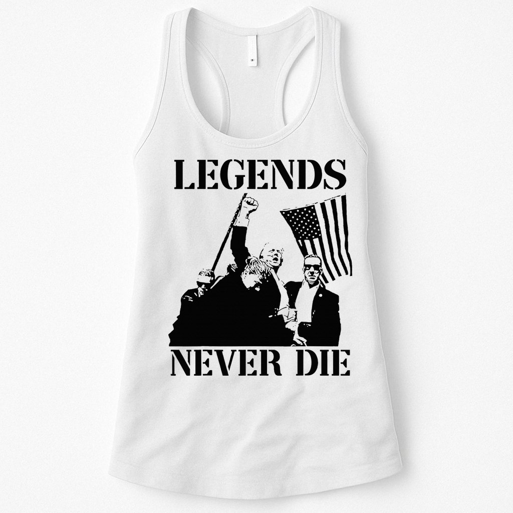 Legends Never Die Trump 2024 Pennsylvania Rally Patriot Womens Tank Top