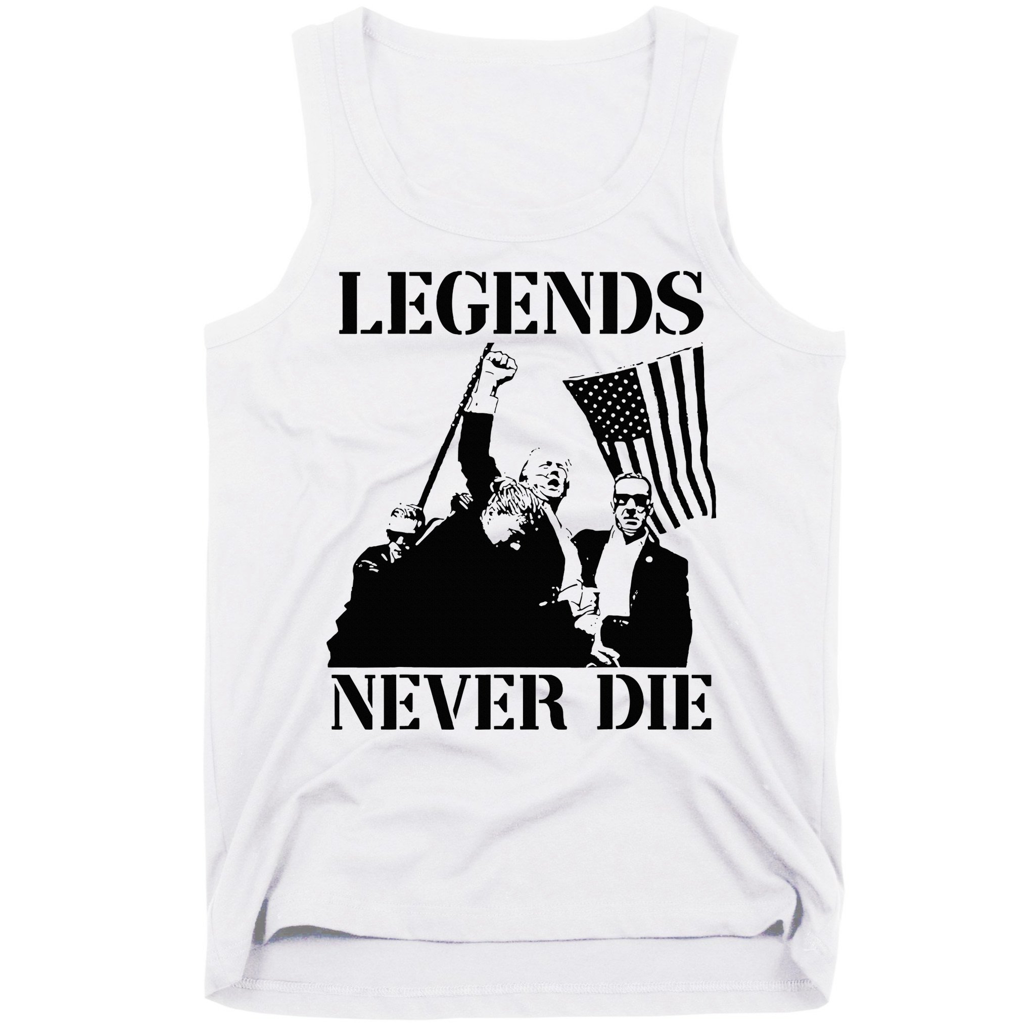 Legends Never Die Trump 2024 Pennsylvania Rally Patriot Tank Top