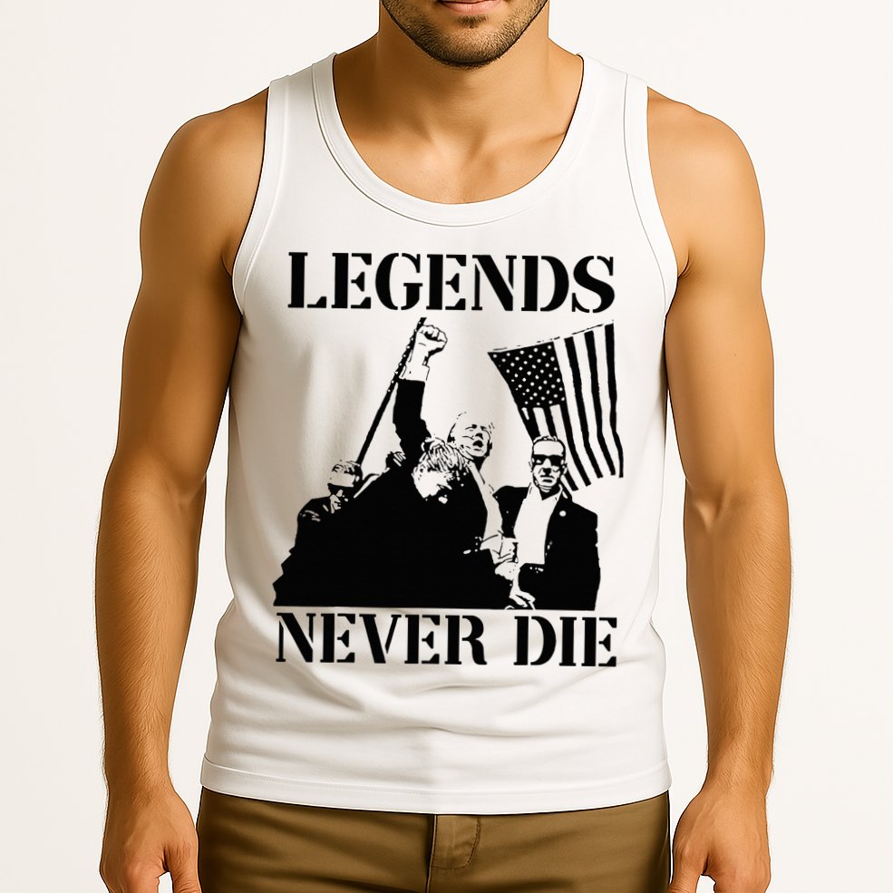 Legends Never Die Trump 2024 Pennsylvania Rally Patriot Tank Top