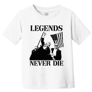 Legends Never Die Trump 2024 Pennsylvania Rally Patriot Toddler T-Shirt