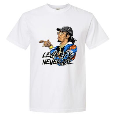 Legend Never Dies RIP Takeoff Rapper Rest In Peace Garment-Dyed Heavyweight T-Shirt