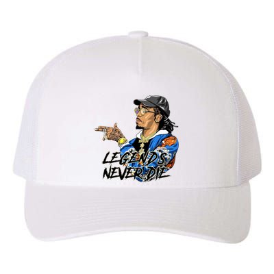 Legend Never Dies RIP Takeoff Rapper Rest In Peace Yupoong Adult 5-Panel Trucker Hat