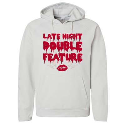 Late Night Double Feature Rock Musical Horror Show Performance Fleece Hoodie