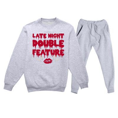 Late Night Double Feature Rock Musical Horror Show Premium Crewneck Sweatsuit Set