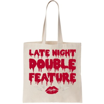 Late Night Double Feature Rock Musical Horror Show Tote Bag