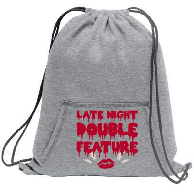 Late Night Double Feature Rock Musical Horror Show Sweatshirt Cinch Pack Bag