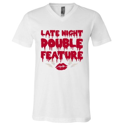 Late Night Double Feature Rock Musical Horror Show V-Neck T-Shirt