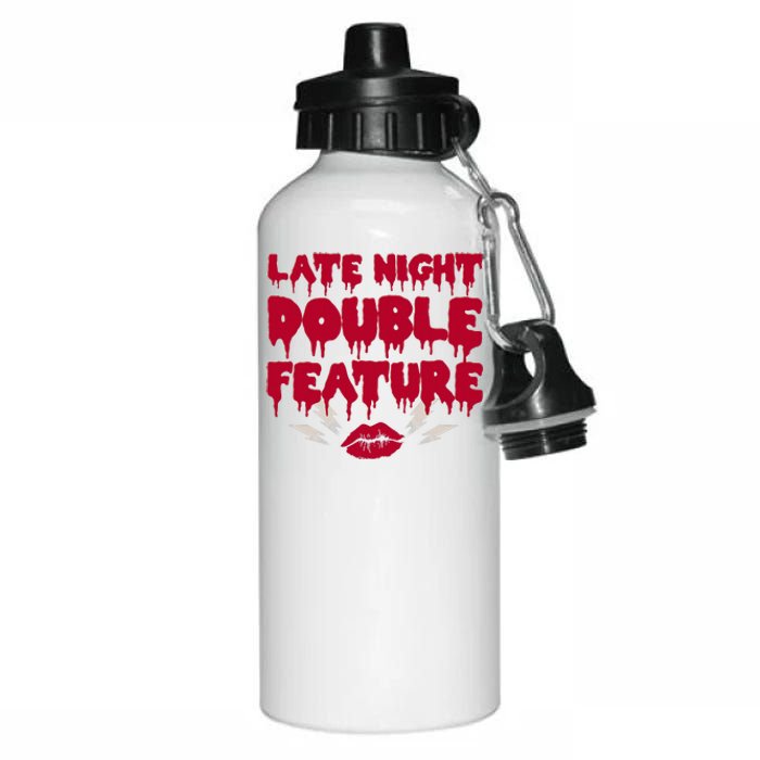 Late Night Double Feature Rock Musical Horror Show Aluminum Water Bottle