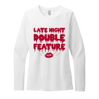 Late Night Double Feature Rock Musical Horror Show Womens CVC Long Sleeve Shirt