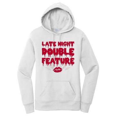 Late Night Double Feature Rock Musical Horror Show Women's Pullover Hoodie