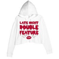 Late Night Double Feature Rock Musical Horror Show Crop Fleece Hoodie