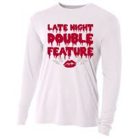 Late Night Double Feature Rock Musical Horror Show Cooling Performance Long Sleeve Crew