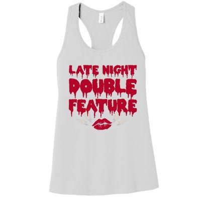 Late Night Double Feature Rock Musical Horror Show Women's Racerback Tank