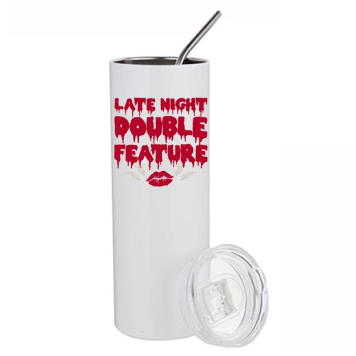 Late Night Double Feature Rock Musical Horror Show Stainless Steel Tumbler