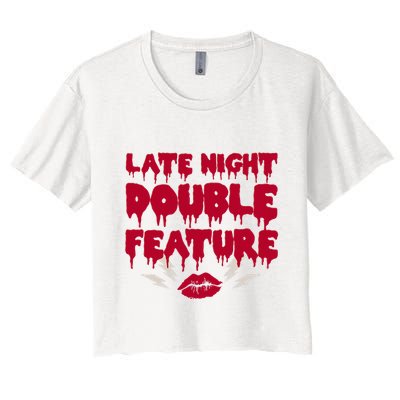 Late Night Double Feature Rock Musical Horror Show Crop Top