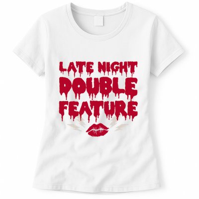 Late Night Double Feature Rock Musical Horror Show Womens T-Shirt