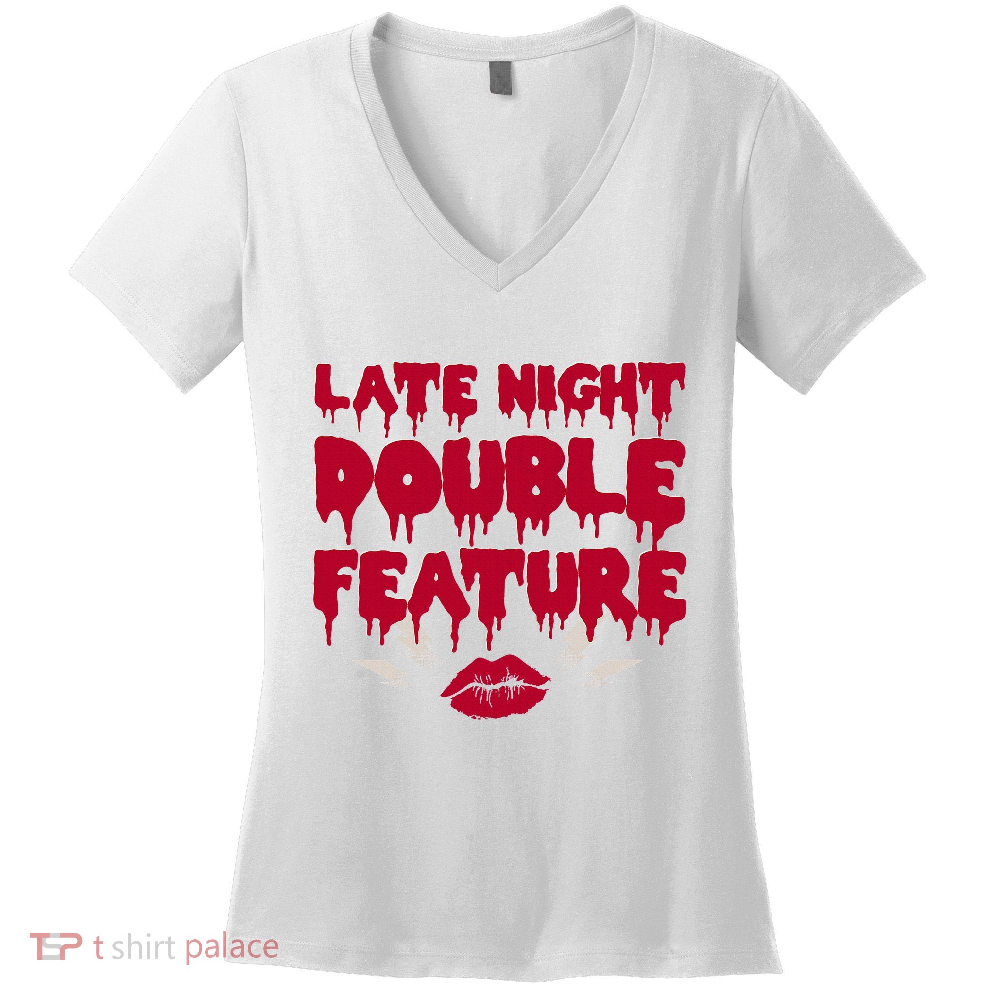Late Night Double Feature Rock Musical Horror Show Women's V-Neck T-Shirt