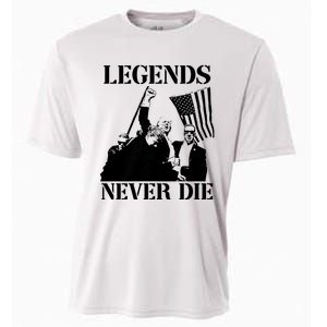 Legends Never Die Trump 2024 Pennsylvania Rally Patriot Cooling Performance Crew T-Shirt