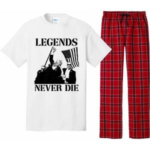 Legends Never Die Trump 2024 Pennsylvania Rally Patriot Pajama Set