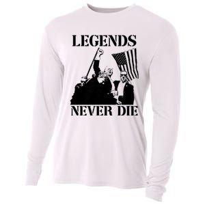 Legends Never Die Trump 2024 Pennsylvania Rally Patriot Cooling Performance Long Sleeve Crew