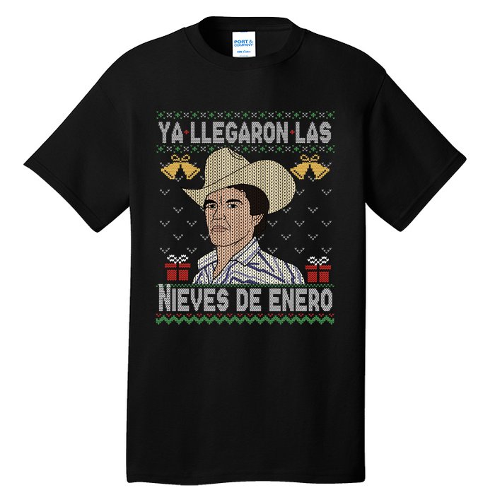 Las Nieves De Enero El Rey Del Corrido Mexican Christmas Tall T-Shirt