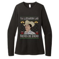 Las Nieves De Enero El Rey Del Corrido Mexican Christmas Womens CVC Long Sleeve Shirt