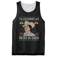 Las Nieves De Enero El Rey Del Corrido Mexican Christmas Mesh Reversible Basketball Jersey Tank