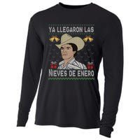 Las Nieves De Enero El Rey Del Corrido Mexican Christmas Cooling Performance Long Sleeve Crew