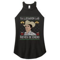 Las Nieves De Enero El Rey Del Corrido Mexican Christmas Women's Perfect Tri Rocker Tank