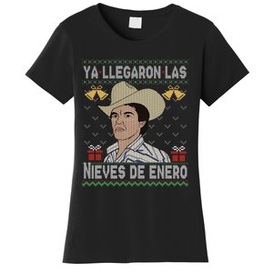 Las Nieves De Enero El Rey Del Corrido Mexican Christmas Women's T-Shirt