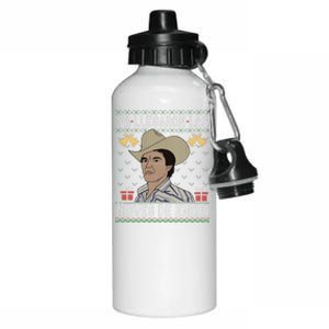 Las Nieves De Enero El Rey Del Corrido Mexican Christmas Aluminum Water Bottle