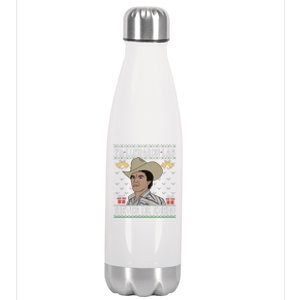 Las Nieves De Enero El Rey Del Corrido Mexican Christmas Stainless Steel Insulated Water Bottle