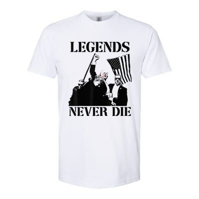 Legends Never Die Trump 2024 Pennsylvania Rally Patriot Softstyle CVC T-Shirt