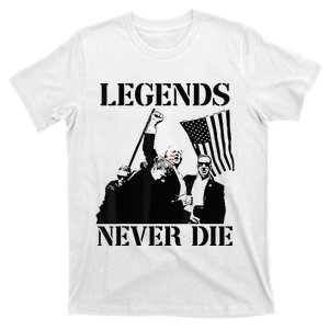 Legends Never Die Trump 2024 Pennsylvania Rally Patriot T-Shirt