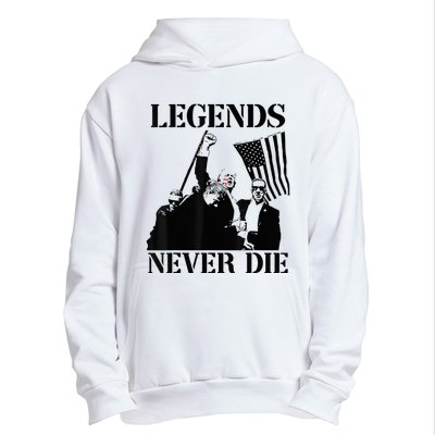 Legends Never Die Trump 2024 Pennsylvania Rally Patriot Urban Pullover Hoodie