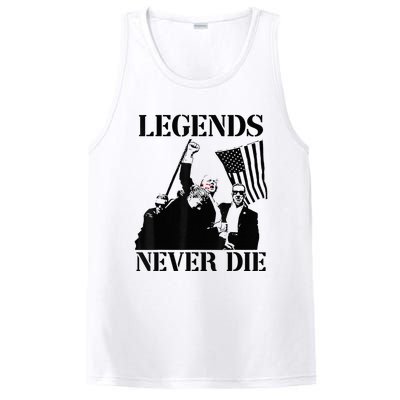 Legends Never Die Trump 2024 Pennsylvania Rally Patriot PosiCharge Competitor Tank