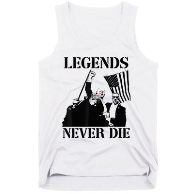 Legends Never Die Trump 2024 Pennsylvania Rally Patriot Tank Top