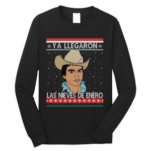 Las Nieves De Enero El Rey Del Corrido Mexican Christmas Long Sleeve Shirt