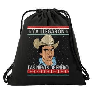 Las Nieves De Enero El Rey Del Corrido Mexican Christmas Drawstring Bag