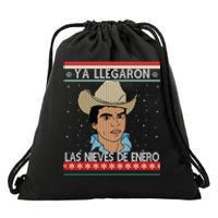 Las Nieves De Enero El Rey Del Corrido Mexican Christmas Drawstring Bag