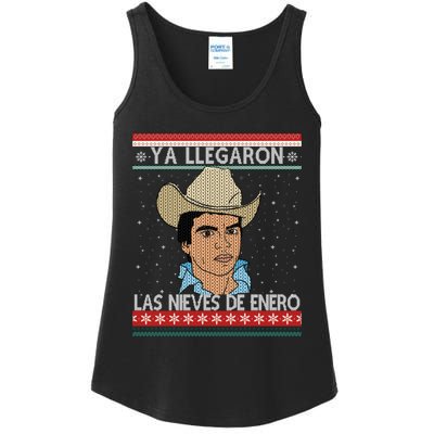 Las Nieves De Enero El Rey Del Corrido Mexican Christmas Ladies Essential Tank