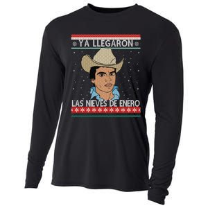 Las Nieves De Enero El Rey Del Corrido Mexican Christmas Cooling Performance Long Sleeve Crew