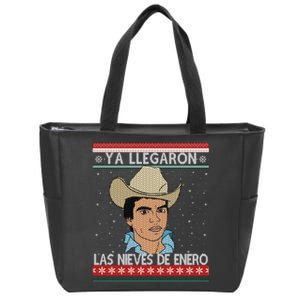 Las Nieves De Enero El Rey Del Corrido Mexican Christmas Zip Tote Bag