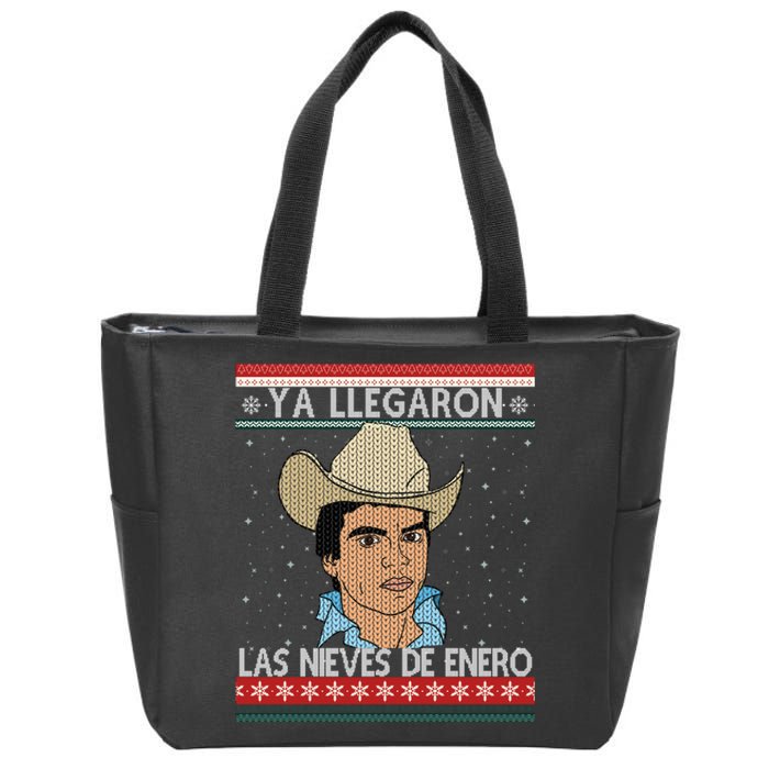 Las Nieves De Enero El Rey Del Corrido Mexican Christmas Zip Tote Bag