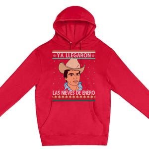 Las Nieves De Enero El Rey Del Corrido Mexican Christmas Premium Pullover Hoodie