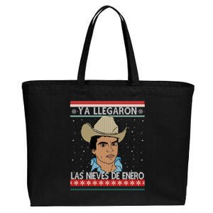 Las Nieves De Enero El Rey Del Corrido Mexican Christmas Cotton Canvas Jumbo Tote